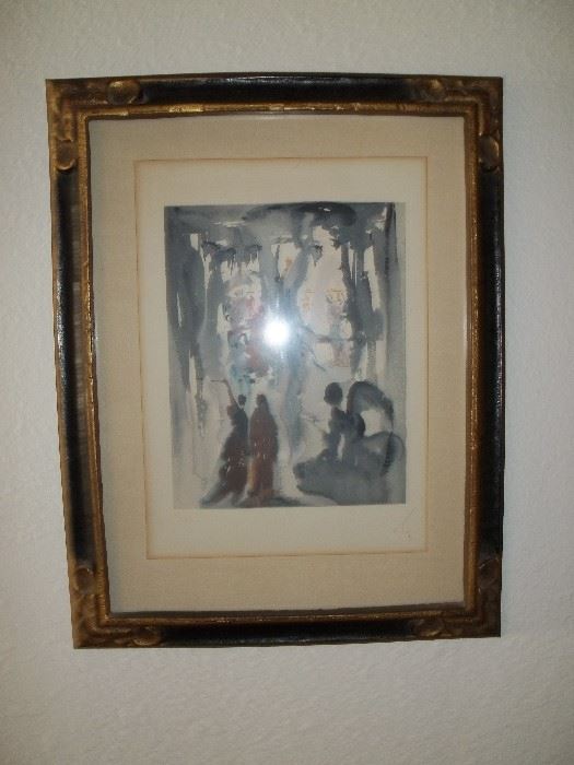 Signed and numbered Salvador Dali "Divine Comedy"