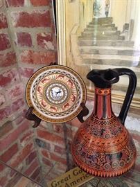 Hand painted carafe