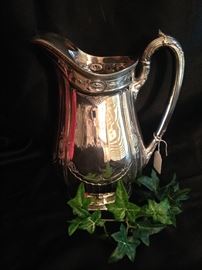 Lovely silver plate pitcher