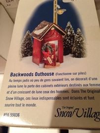 The Original Snow Village - "Backwoods Outhouse"