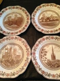 Wedgwood "Cathedral Series" dessert plates from England