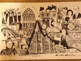 Marvin Methodist Church by Artist Tom Gibson 1989