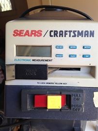 Sears Craftsman saw with electronic measurement
