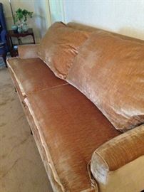 Plush gold sofa