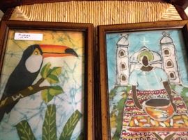 Batik art (Batik is a technique of wax-resist dyeing applied to whole cloth, or cloth made using this technique.)