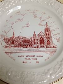 Marvin Methodist Church 1848 - 1951 plate