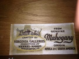 Fine chest crafted by Virginia Galleries, Winchester, VA.