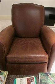 Great leather chair it's the perfect brown