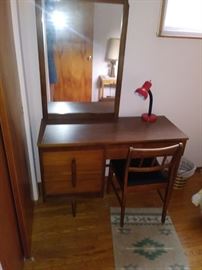 Retro desk and matching chair