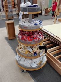 1 Round 5 Tiered Merchandiser on Wheels Contents no ...