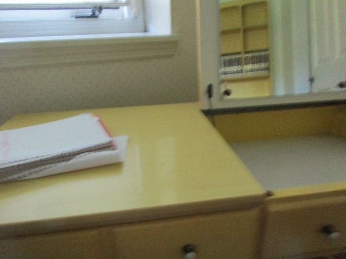 YELLOW DRESSING TABLE