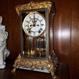 Ansonia Crystal Regulator (not working, faux mercury pendulum)