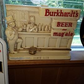 Burkhardt's Beer plaster advertising piece