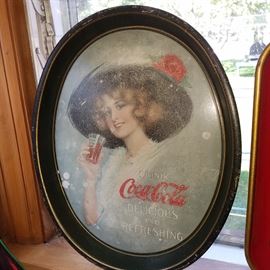 Vintage coke tray, finish as found