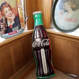 Vintage Coke advertising thermometer.  Apparently never exposed to the weather