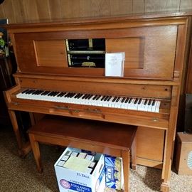 Bush & Lane restored Welte-Mignon reproducing upright piano.