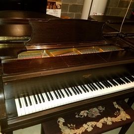 Weber Duo-Art unrestored piano,  pictured previously with the Knabe