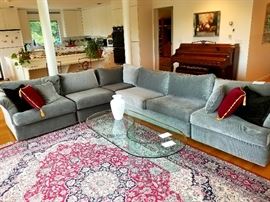Gorgeous S base glass coffee table 