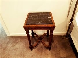 Marble top end table 