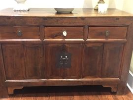 Israel hand carved entry way piece now $600