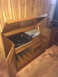 Unique vintage entertainment cabinet