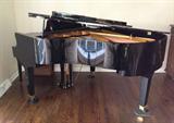 Wuerlitzer C173 Grand Piano Ebony black, serial # 0062730 w bench