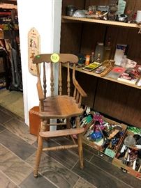 wooden highchair