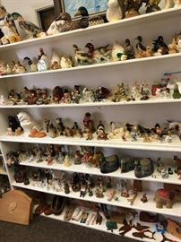 animal and human figurines