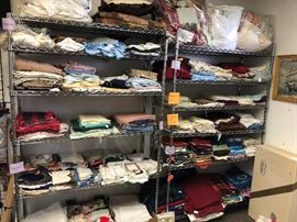 bedskirts, sheets, towels, napkins, blankets, pillowcases and more