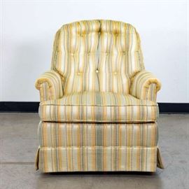 PASTEL STRIPED SWIVEL ARMCHAIR 2