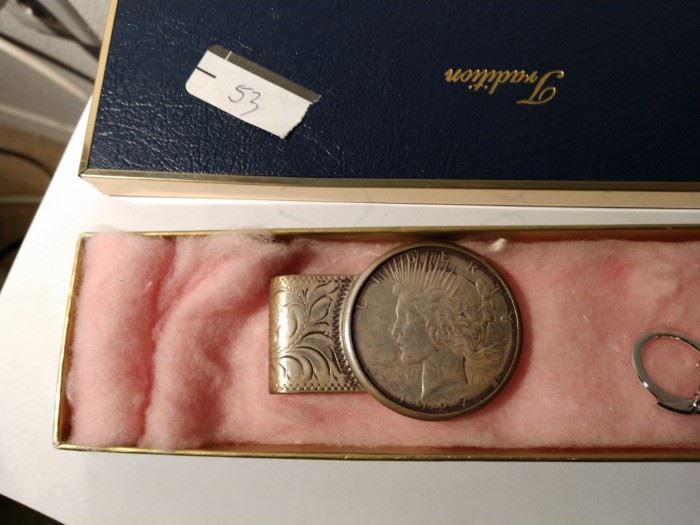 Silver Dollar and Sterling Silver money clip