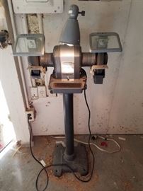 Craftsman Commercial 1/2 horse power twin grinder, floor standing