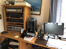 More vintage stereo equipment, HP computer & monitor