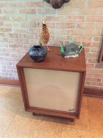 One of two Bozak mid century modern speakers.