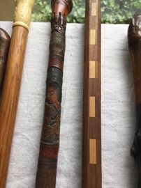Closeup of canes.