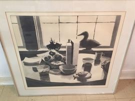 Signed "Morning Light" by Linda Plotkin. Mezzotint & Engraving on paper.