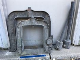 Wooden pattern molds.