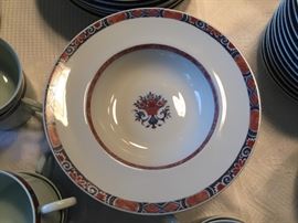 Close-up of Limoges china.