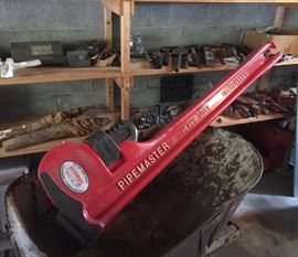 Large hard plastic Pipemaster display.