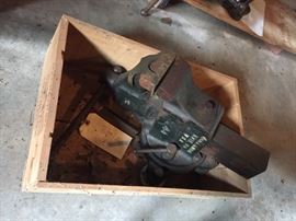 Large American made vise.
