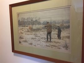 Framed A. B. Frost print.