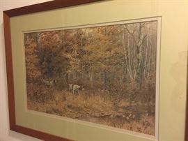 Framed A. B. Frost print.