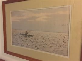 Framed A. B. Frost print.
