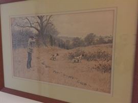 Framed A. B. Frost print.