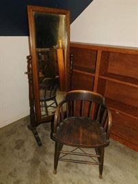 Cheval Mirror, Oak Desk Chair