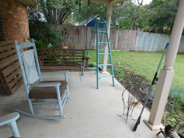 Porch Swing, Porch Rocker, Painted Ladder