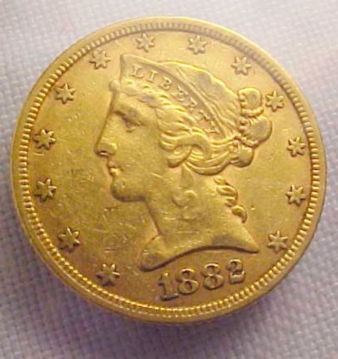 1882 $5 Gold1