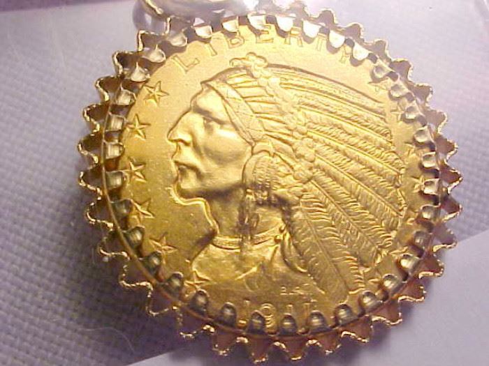 1911 $5 Gold 14K Bezel2