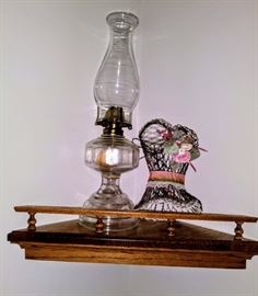 Hurricane oil lamp  *DOWNSTAIRS BEDROOM*
