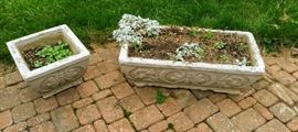 concrete planters  *BACK PATIO*